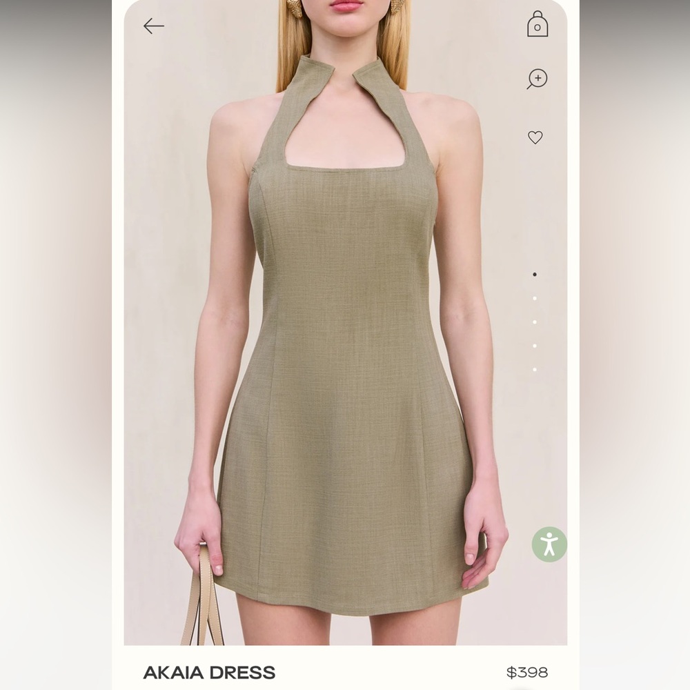 Cult Gaia Akaia Dress in Tea color